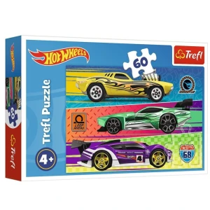 Puzzle Wyścigi Hot Wheels 60 el., Trefl