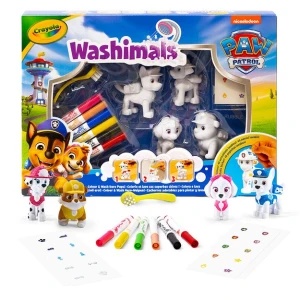 Figurki do malowania i mycia 4 sztuki Washimals Psi Patrol 3+, Crayola