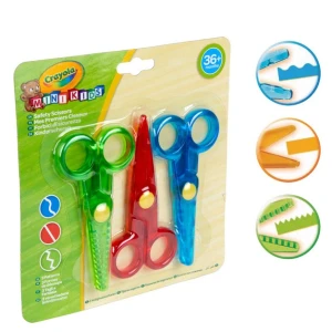 Nożyczki bezpieczne dla dzieci 3 WZORKI Mini Kids, Crayola