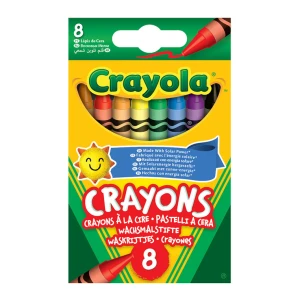 Kredki świecowe 8 kolorów, Crayola