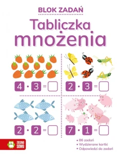 Blok zadań 6+ Tabliczka mnożenia, Zielona Sowa