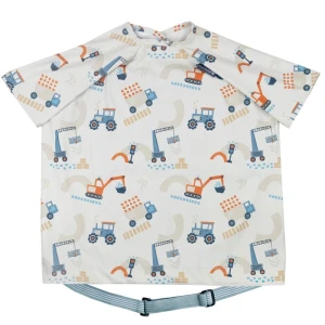 Wodoodporny śliniak z krótkim rękawem BLW POJAZDY Little Loader, Bibado