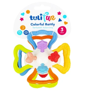 Grzechotka sensoryczna Terkotek Kolorowy, Tuli Fun