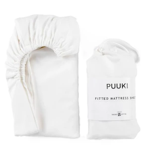 Prześcieradło do łóżeczka 60x120 Organic Śmietanka, PUUKI