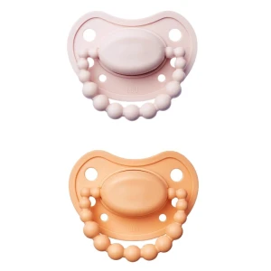 Zestaw smoczków LUU Kids Velvet Blush i Summer Apricot