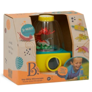 Dziecięcy DWUSTRONNY MIKROSKOP pojemnik z owadami do obserwacji Itty-Bitty Microscope, B.Toys