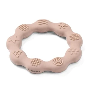 Gryzak silikonowy sensoryczny Ring Beżowy, Babyono