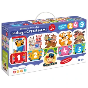Puzzle z dziurką - Pociąg z cyferkami 3+, Czuczu