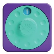 PlayTab Sensoryczny Kwadrat - Tarcza Numerowa, Fat Brain Toy