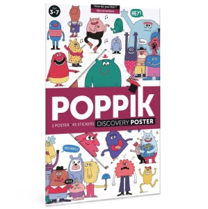 Plakat wyklejanka XXL - STWORKI EMOCJE, Poppik