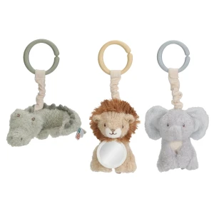 Zestaw 3 zawieszek z zabawkami Safari Friends, Little Dutch