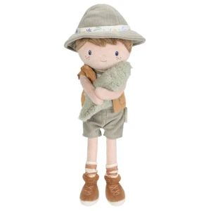 Przytulanka laleczka chłopiec Jim 35 cm Safari Friends, Little Dutch
