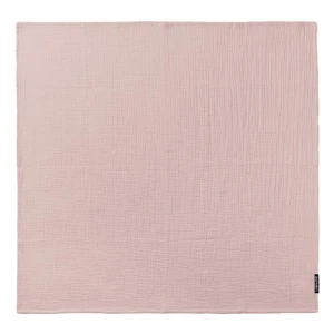 Otulacz bawełniany dla niemowląt 100×80 cm - pudrowy róż, Lullalove