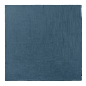 Otulacz bawełniany dla niemowląt 100×80 cm - błękit oceanu, Lullalove