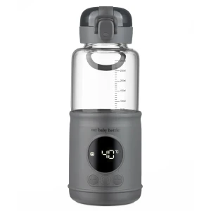 MyBabyBottle Pro - przenośny podgrzewacz wody i mleka dla dzieci SZARY
