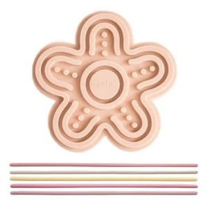 Tablica sensoryczna labirynt przeplatanka z linkami Kwiatek, Mushie