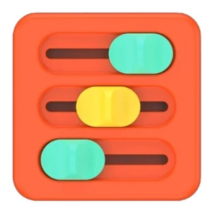 PlayTab Sensoryczny Kwadrat - Suwaki, Fat Brain Toy