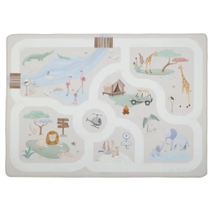 Dywan do zabawy DROGA 100x140 cm SAFARI FRIENDS, Little Dutch