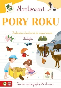 Montessori - Pory Roku - zadania i naklejki, Zielona Sowa