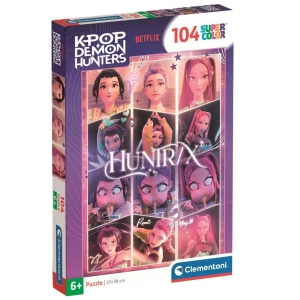 Puzzle HUNTRIX K-Pop Demon Hunters 104 el. Super Color, Clementoni