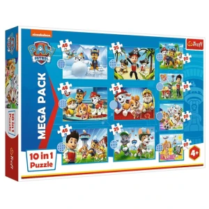 Puzzle Psi Patrol 10w1 Niezawodna drużyna Psiego Patrolu, Trefl