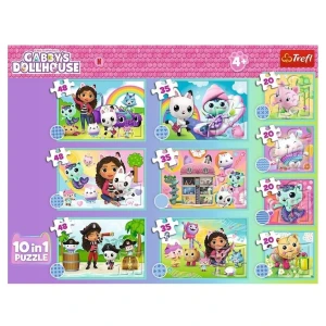 Puzzle 10w1 Gabby i jej świat, Trefl