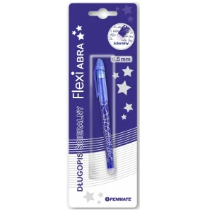 Długopis ścieralny Flexi Abra niebieski, Penmate