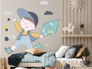 Tim Niebieski - naklejka na ścianę, Pastelowe Love