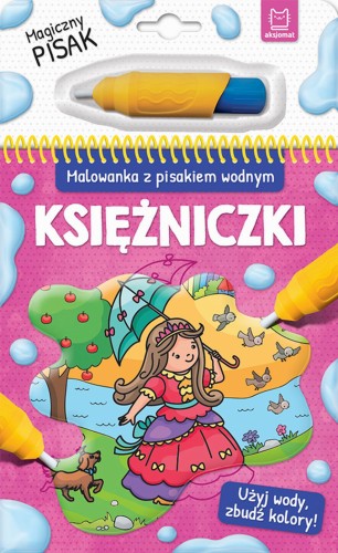 malowanka wodna z pisakiem księżniczki