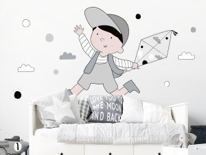 Tim Szary - naklejka na ścianę, Pastelowe Love