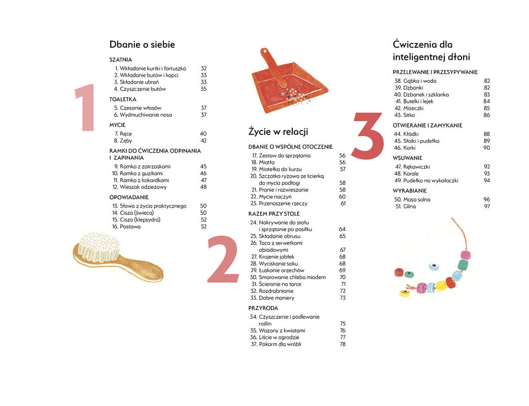 Album dydaktyczny Montessori dla nauczyciela - Ćwiczenia z życia